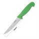 Cuchillo para vegetales con hoja dentada Hygiplas 10cm verde