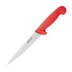 Cuchillo de filetear Hygiplas 15cm rojo