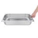 Recipiente con asas Gastronorm acero inoxidable tamaño completo 100mm Vogue