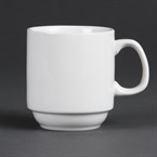 Tazas apilables blancas 284ml Olympia