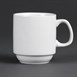 Tazas apilables blancas 284ml Olympia
