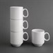Tazas apilables blancas 284ml Olympia