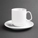 Tazas apilables blancas 284ml Olympia