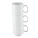 Tazas apilables blancas 284ml Olympia