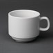 Tazas de té apilables blancas 210ml Olympia