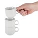 Tazas de té apilables blancas 210ml Olympia