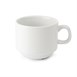 Tazas de té apilables blancas 210ml Olympia