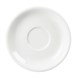 Platos de taza de capuchino blancos Olympia