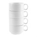 Taza espresso apilable blanca Olympia
