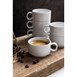 Taza espresso apilable blanca Olympia