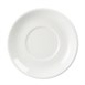 Plato de taza espresso apilable blanco Olympia