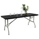 Mesa multiusos plegable al centro Bolero 183cm negra