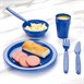 Platos policarbonato Kristallon 230mm azules