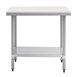 Mesa de acero inox con tabla de corte Vogue 900mm