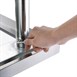 Mesa de acero inox con tabla de corte Vogue 900mm