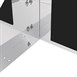 Estante microondas de acero Inox Vogue