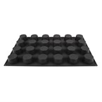 Molde de pastelería antiadherente de silicona 24 muffins Pavoflex