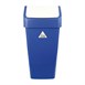Cubo con tapa giratoria SYR azul