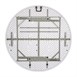 Mesa redonda plegable al centro Bolero 152cm