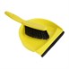 Juego de recogedor y escoba blando Jantex amarillo