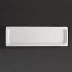 Recipiente Gastronorm tamaño dos cuartos blanco 30mm Olympia