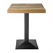 Base de mesa cuadrada a distintos niveles Bolero hiero fundido