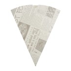 Cucurucho de papel de periódico biodegradable para patatas Colpac 183mm