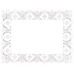Blondas de papel Fiesta rectangulares 300 x 400mm