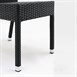 Silla símil ratán carbón Bolero (Juego 4)
