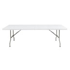 Mesa plegable al centro Bolero blanca 243cm