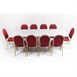 Mesa plegable al centro Bolero blanca 243cm