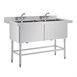 Fregadero doble profundo 1410 x 600 Vogue