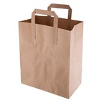 Bolsa pequeña de papel reciclado marrón Fiesta Green (Caja 250) 