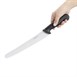 Cuchillo pastelero con hoja dentada Hygiplas 25,5cm negro