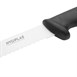 Cuchillo pastelero con hoja dentada Hygiplas 25,5cm negro
