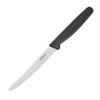 Cuchillo para tomates con hoja dentada Hygiplas 10cm negro