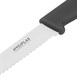 Cuchillo para tomates con hoja dentada Hygiplas 10cm negro