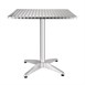 Mesa bistro cuadrada Bolero 70cm acero inoxidable