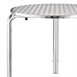 Mesa bistro redonda apilable Bolero 70cm acero inoxidable
