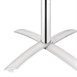 Mesa cuadrada abatible Bolero 60cm acero inoxidable