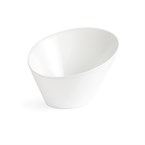 Cuencos inclinados ovalados Olympia blancos 133 x 154mm