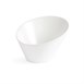 Cuencos inclinados ovalados Olympia blancos 133 x 154mm