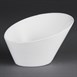 Cuencos inclinados ovalados Olympia blancos 133 x 154mm