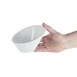 Cuencos inclinados ovalados Olympia blancos 133 x 154mm