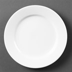 Platos llanos borde ancho Olympia blancos 165mm