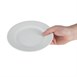 Platos llanos borde ancho Olympia blancos 202mm