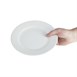 Platos llanos borde ancho Olympia blancos 230mm