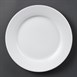 Platos llanos borde ancho Olympia blancos 250mm