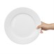Platos llanos borde ancho Olympia blancos 280mm