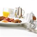 Platos llanos borde ancho Olympia blancos 310mm